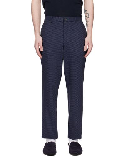 PS by Paul Smith Blue Check Trousers