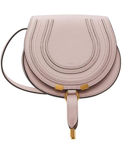 Chloé Purple Small Marcie Saddle Bag - Multicolour