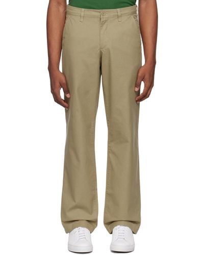 Lacoste Straight-leg Trousers - Natural