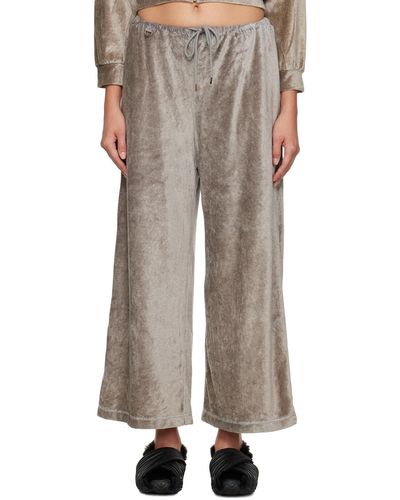 Doublet Pantalon de détente gris à logos en verre taillé - Neutre
