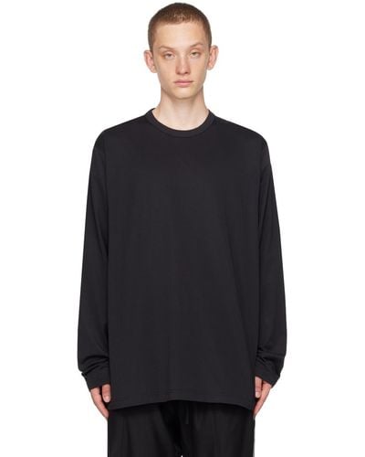 Y-3 Patch Long Sleeve T-shirt - Black