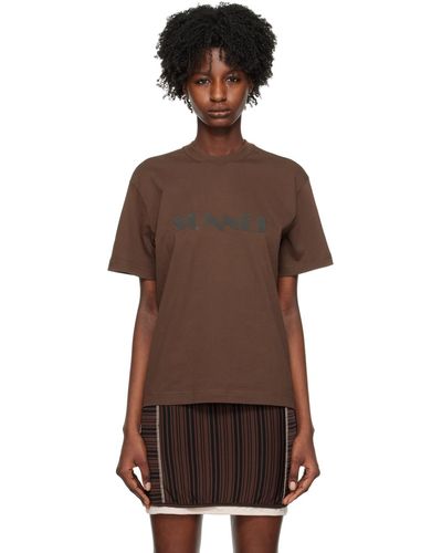 Sunnei Bonded T-shirt - Brown
