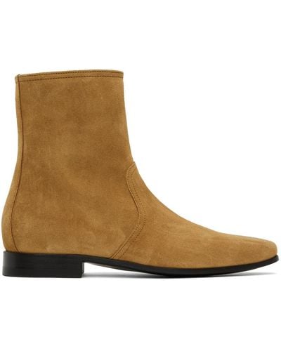 Pierre Hardy Tan 400 Leather Chelsea Boots - Brown