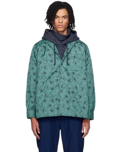 Beams Plus Quilted Jacket - Green