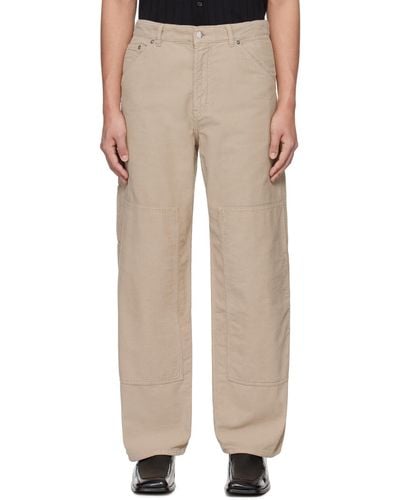Filippa K Relaxed-fit Trousers - Natural
