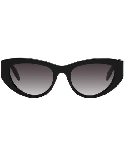 Alexander McQueen Seal Logo Sunglasses - Black