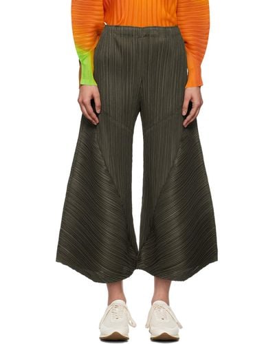 Pleats Please Issey Miyake Thicker Bottoms 2 Trousers - Black