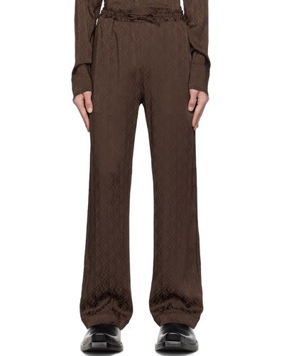 Marine Serre Brown Moon Diamant Trousers