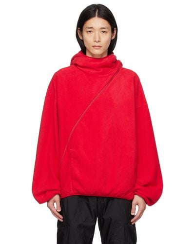 Post Archive Faction PAF Post Archive Faction (paf) Ssense Exclusive 4.0+ Centre Hoodie - Red