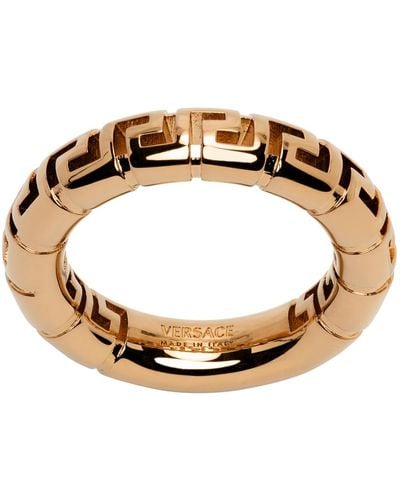 Versace Greek Key Ring - Metallic