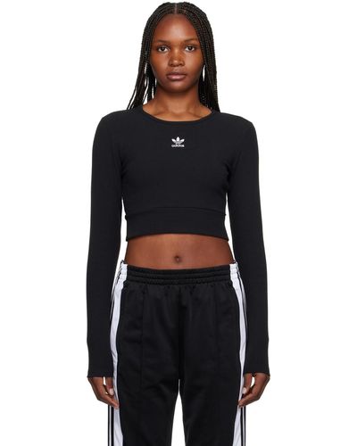 adidas Originals Essentials Rib Long Sleeve T-shirt - Black