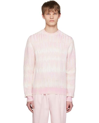 Amiri Pink Repeat Sweater