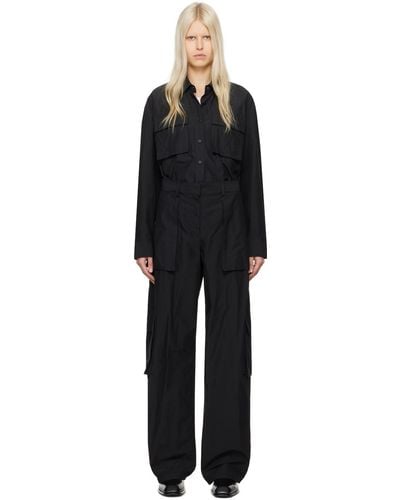 Alexander Wang Black Button-up Jumpsuit