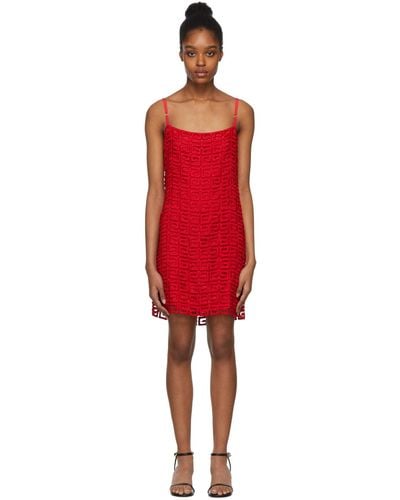 Givenchy Red 4g Guipure Dress