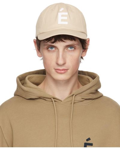 Etudes Studio Études casquette booster à appliqué à logo - Marron