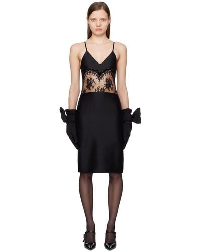 ShuShu/Tong Paneled Midi Dress - Black