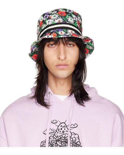 Anna Sui Ssense Exclusive Daisies Bucket Hat - Multicolor
