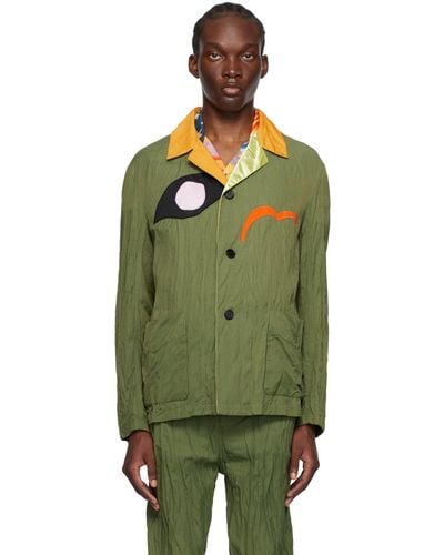 Marni Khaki No Vacancy Inn Edition Jacket - Green