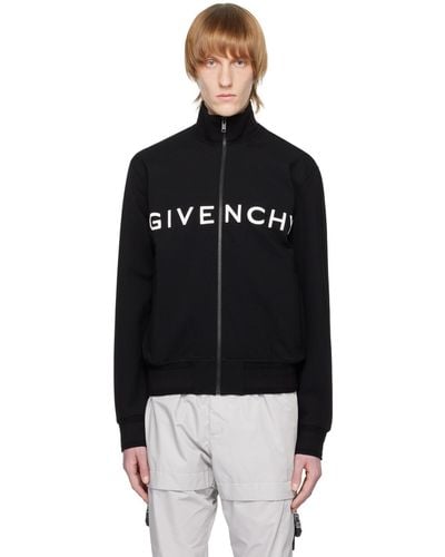 Givenchy ロゴ刺繍 トラックジャケット - ブラック