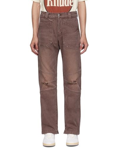 Rhude Coltello Trousers - Brown
