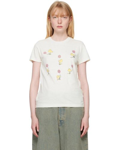 RE/DONE Off- Woodstock T-Shirt - Multicolour