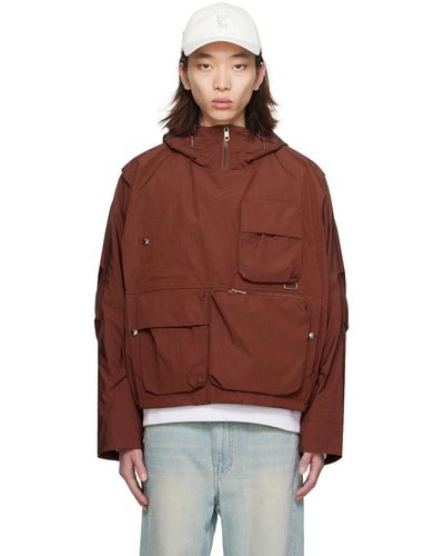 WOOYOUNGMI Red Multi-pocket Jacket