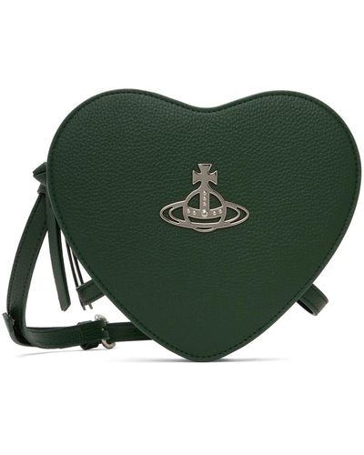 Vivienne Westwood Sac graphique en forme de cœur vert