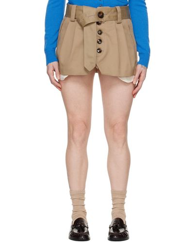 MERYLL ROGGE Mini-jupe de style trench - Bleu