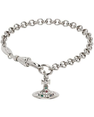 Vivienne Westwood Silver New Petite Orb Bracelet - Metallic