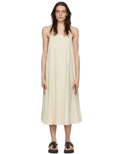 6397 Cotton Midi Dress - Natural