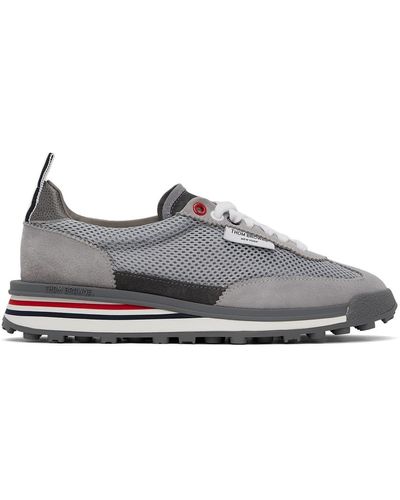 Thom Browne Thom E グレー ランナー スニーカー