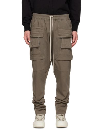 パンツ Rick Owens 19AW CREATCH CARGO PANTS twill-cropped-creatch-cargo-in