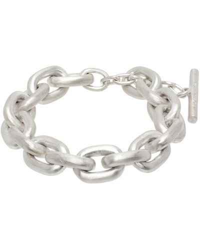 Parts Of 4 Extra Small Links toggle Chain Bracelet - White