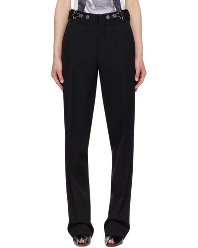 Jean Paul Gaultier Overall Buckle Trousers - Blue