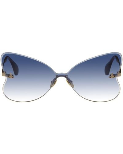 Vivienne Westwood Gold & Tortoiseshell Yara Sunglasses - Blue