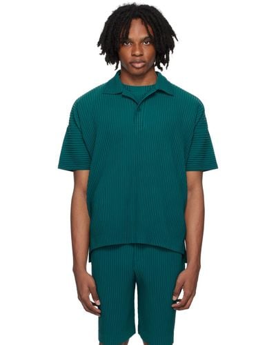 Homme Plissé Issey Miyake Homme Plissé Issey Miyake Monthly Color May Polo - Green