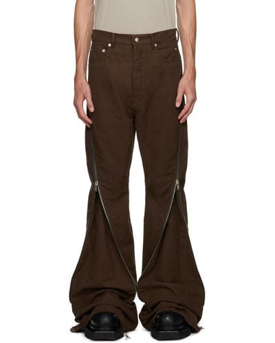 Rick Owens Brown Bolan Banana Jeans