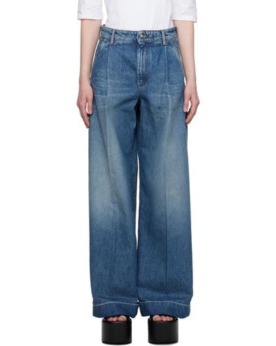 Sportmax Blue Wide-leg Jeans