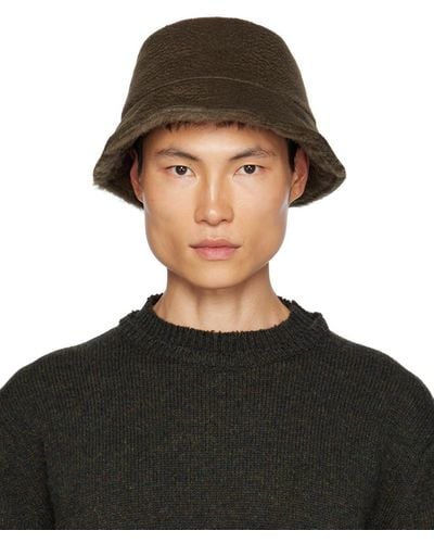 Max Mara Khaki Fiducia Bucket Hat - Black