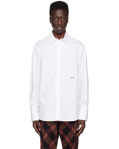 424 Embroide Shirt - White