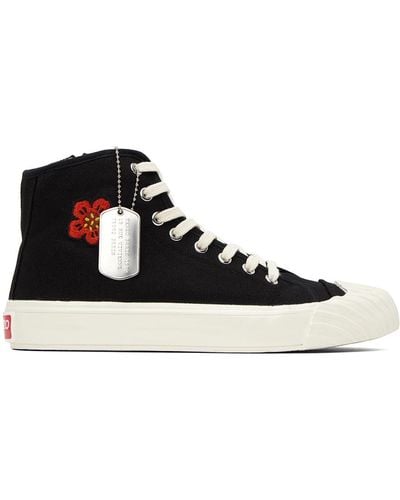 KENZO Black Paris Boke Flower Sneakers