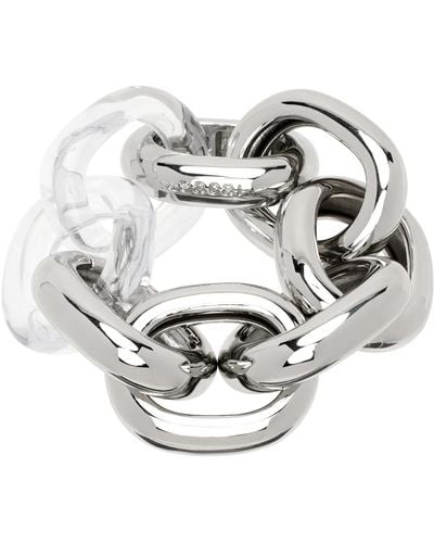 Sacai Silver Big Chain Bracelet - Metallic