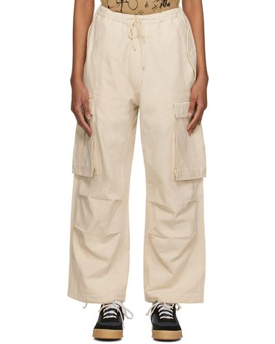 STORY mfg. Off- Peace Cargo Pants - Natural
