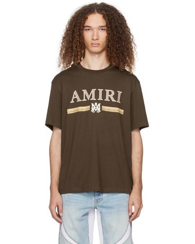 Amiri ブラウン Ma Bar Tシャツ - ブラック
