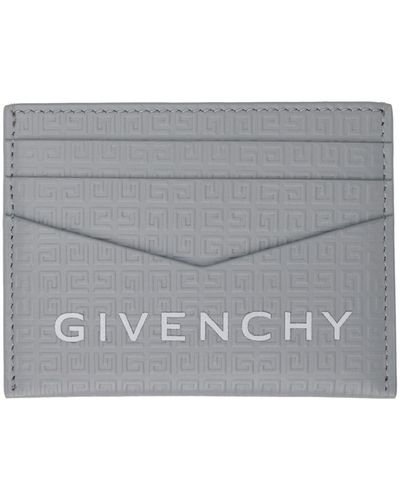 Givenchy Porte-cartes gris à motif 4g