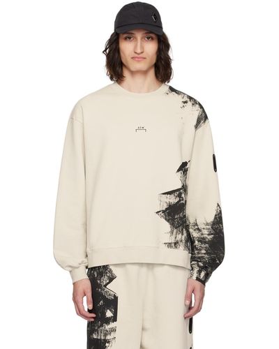 A_COLD_WALL* Off- Brushstroke Sweatshirt - Natural