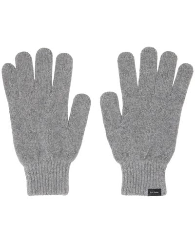 Paul Smith Grey Patch Gloves