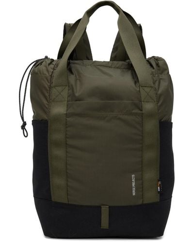 Norse Projects Khaki Hybrid Cordura Backpack - Multicolor