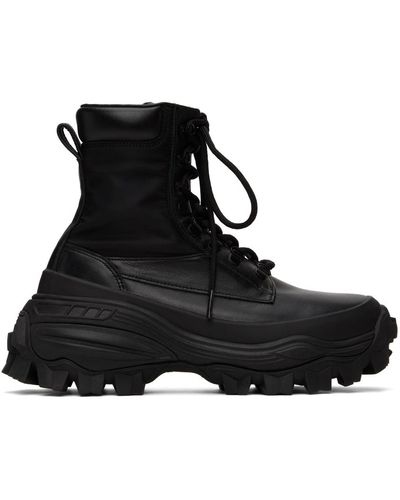 Juun.J Lace-up Boots - Black
