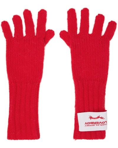 Charles Jeffrey Patch Gloves - Red
